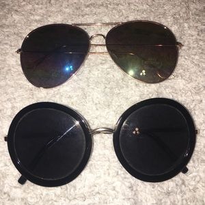 Two cool pairs of sunglasses
